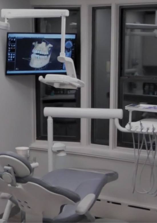 Dental treatment room in Jersey City endodontic office